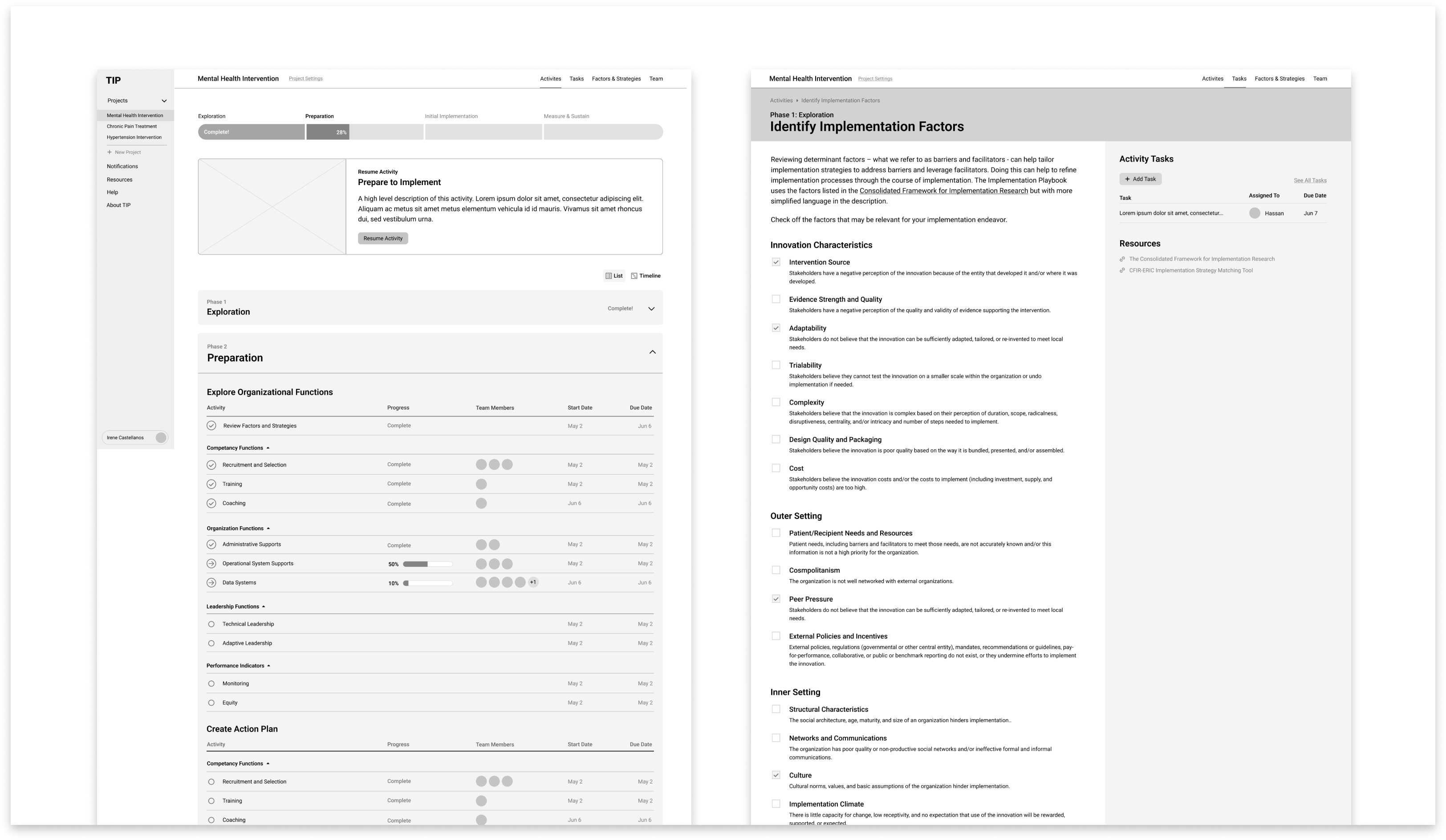 Wireframes