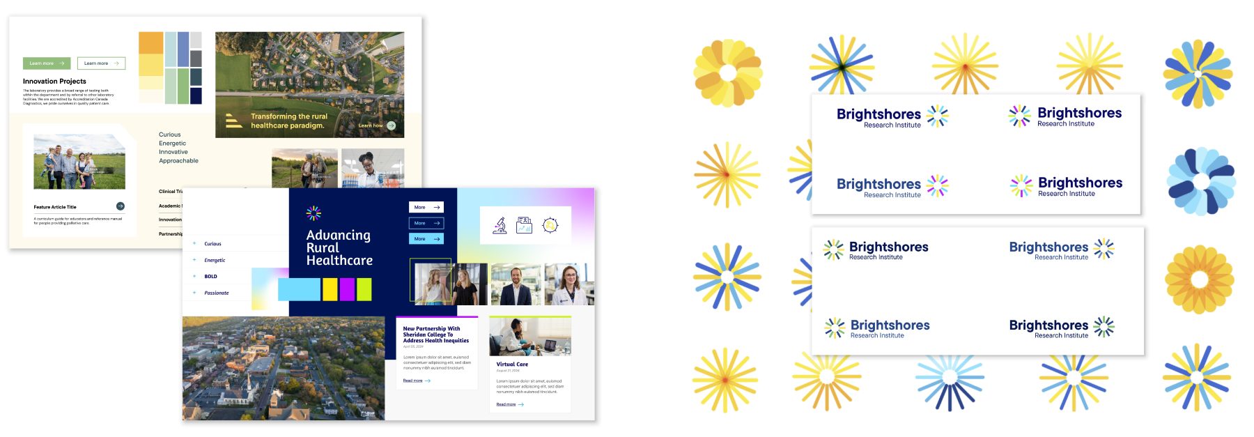 BRI Case Study Imagery moodboardws and logos