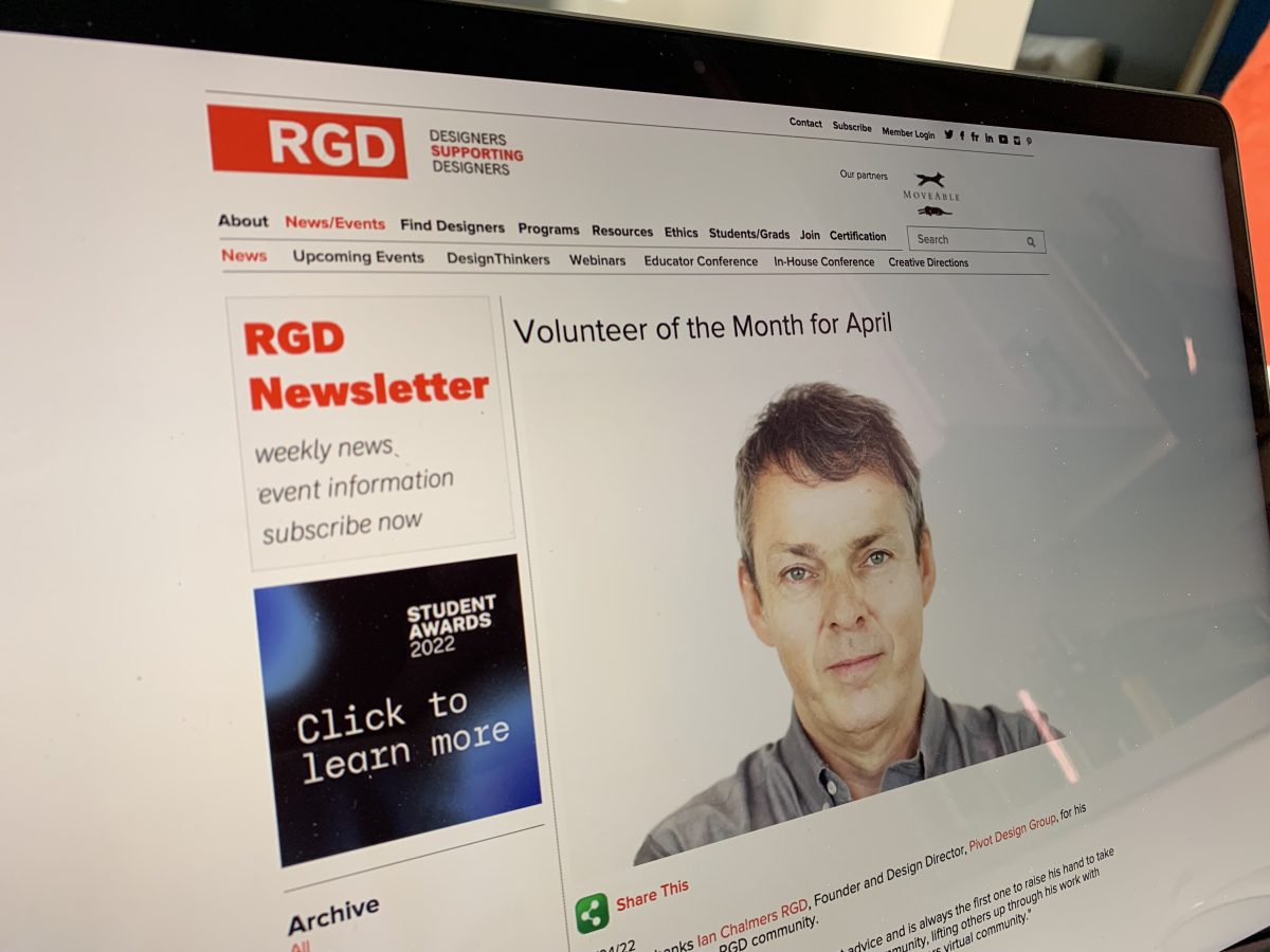 RGD volunteer of the month