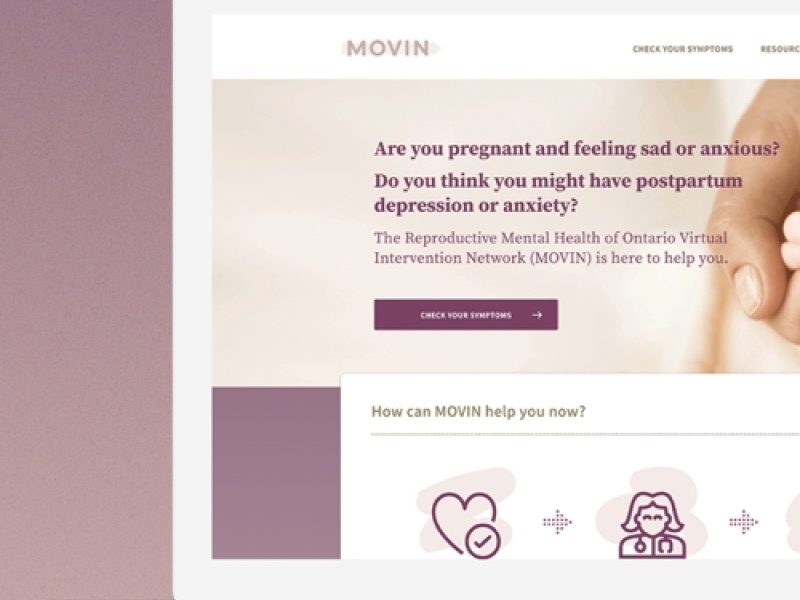 Women’s College Hospital: Maternal Ontario Virtual Intervention Network (MOVIN)